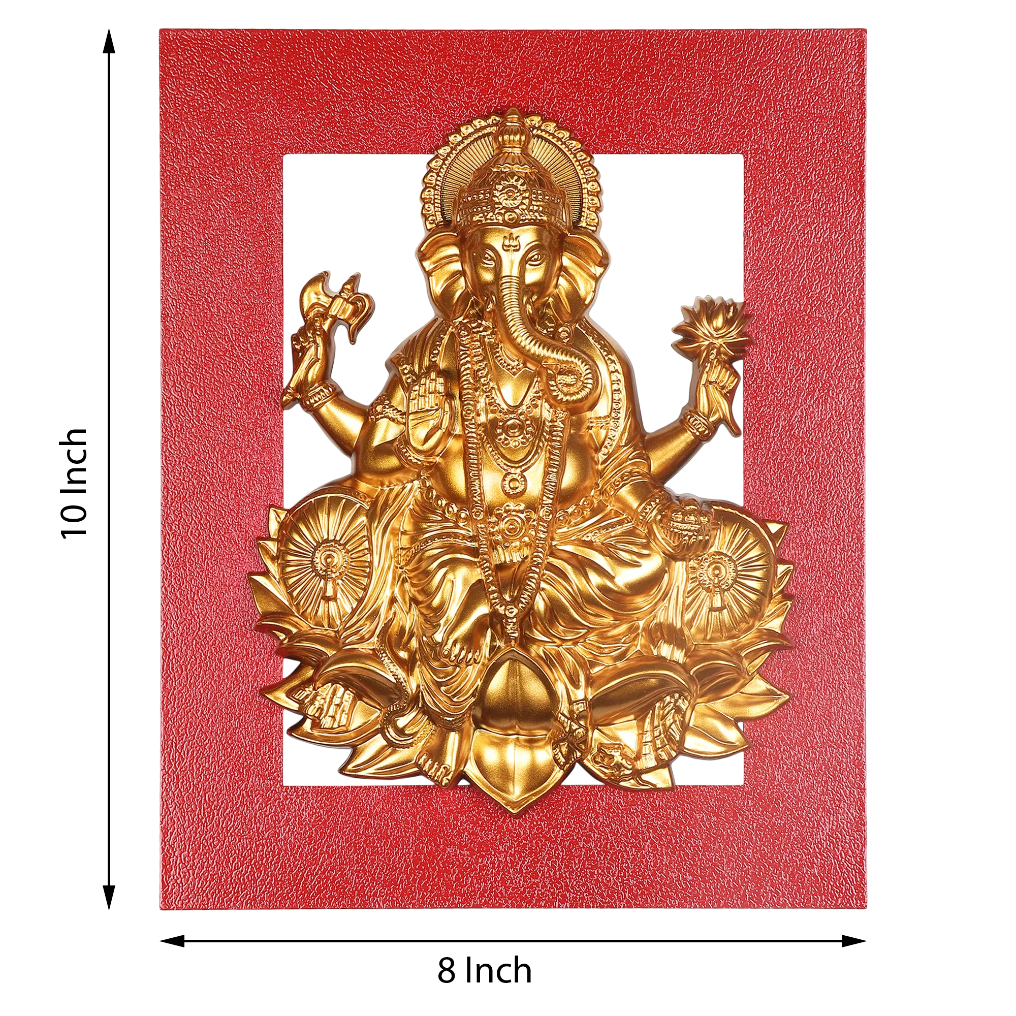 GP58 Ganesh Ji Golden Red